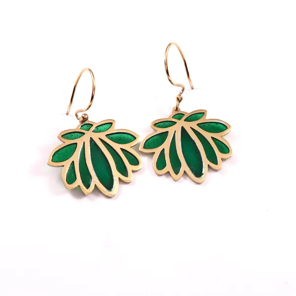 Green_Enamel_Floral_Drop_Earrings_for_Women_|_Gold_Plated_Statement_Earrings
