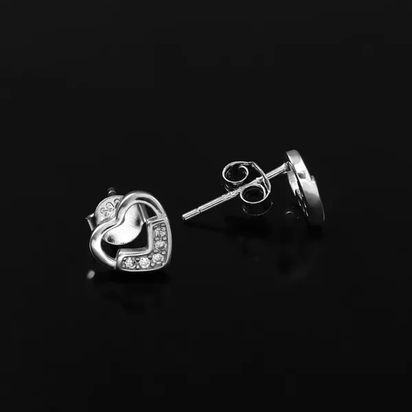 Silver_Heart_Charm_Drop_Earrings_For_Women