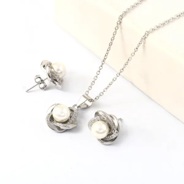 925_Silver_Pearl_Necklace_Set_Design1