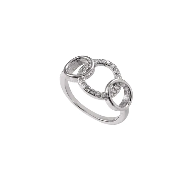 Silver_Tone_Interlocking_Ring_For_Women