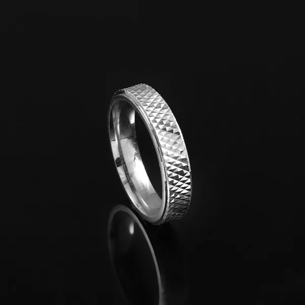 The_Stellar_Carved_Band_Silver_Matte_&_Polish_Faceted_Ring