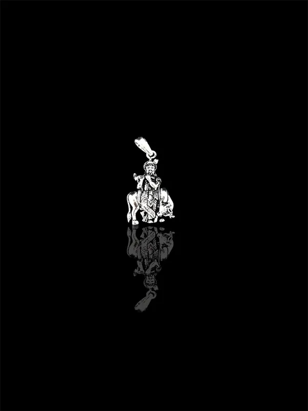 Antique_Silver_Radha_Krishna_Idol_With_Reflection_For_Women