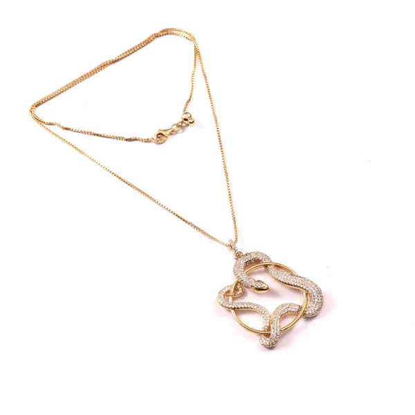 Sterling_Jeweller_18K_Gold_Plated_CZ_Snake_Motif_Box_Chain_Necklace