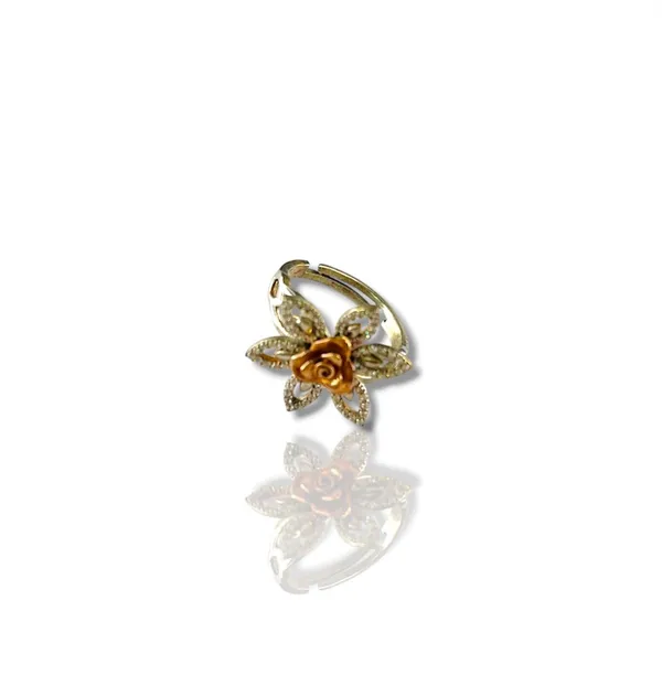 Elegant_Gold_Tone_Rose_Flower_Ring_With_Crystal-Studded_Petals_For_Women