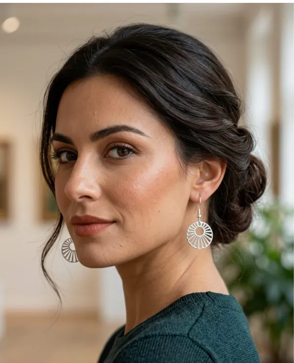 Silver_Radial_Disc_Earrings