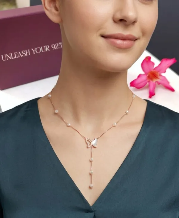 Rose_Gold_Butterfly_Pearl_Drop_Necklace_925_Sterling_Silver