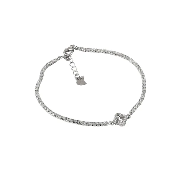Silver_Tennis_Single_Floral_Bracelet