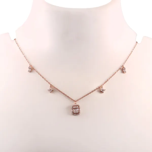 Rose_Gold_Rectangular_Crystal_Pendant_Necklace_Set_For_Women