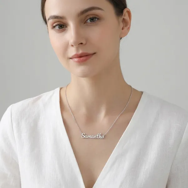 Samantha_Custom_Name_Necklace_Personalized_Script_Nameplate_Pendant_With_Chain_For_Women