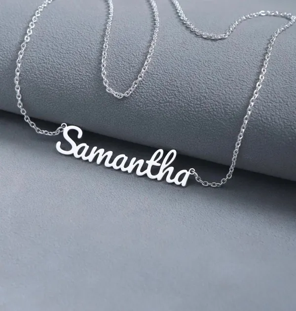 Samantha_Custom_Name_Necklace_Personalized_Script_Nameplate_Pendant_With_Chain_For_Women