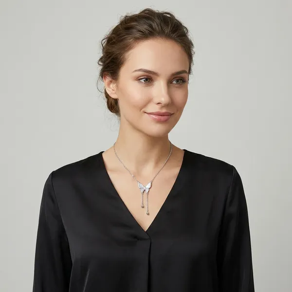silver_925_butterfly_necklace_For_Women