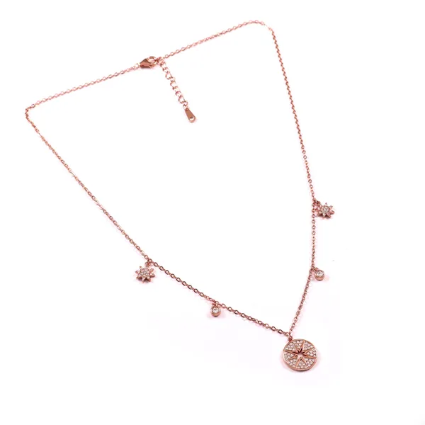 Elegant_Compass_Charm_Necklace_With_Star_Accents_For_Women