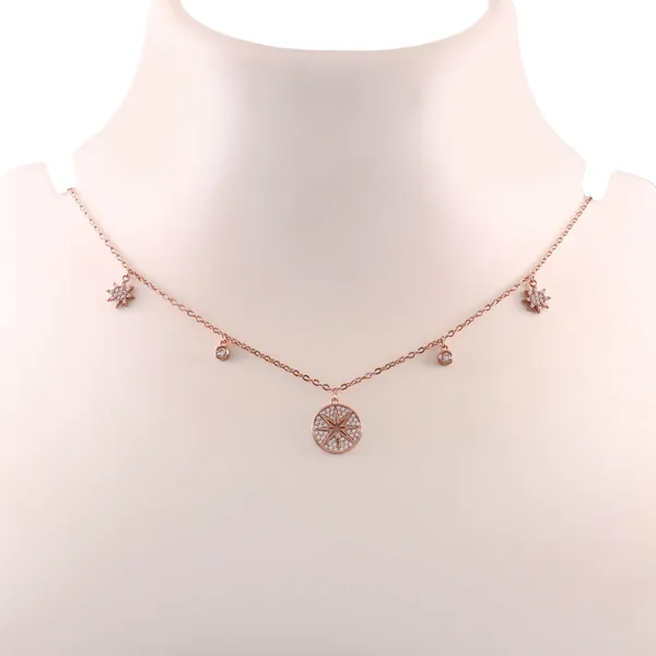 Elegant_Compass_Charm_Necklace_With_Star_Accents_For_Women