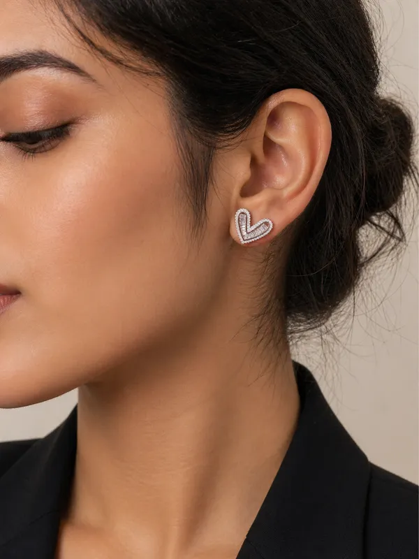 Rose_Gold_Plated_Heart_Shaped_Stud_Earrings_with_Baguette_Crystals