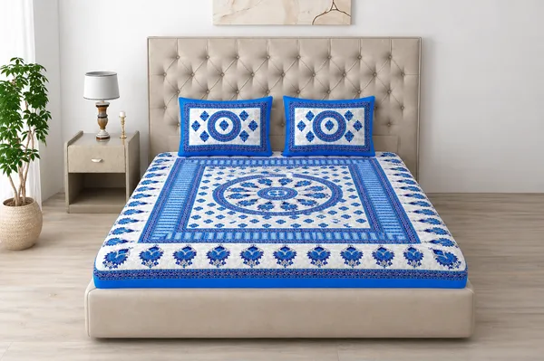 80*90_Inch_Queen_Size,_180_TC,__Premium_Quality_Double_Bed_Bedsheet_With_2_Pillow_Cover(16*24_Inch)