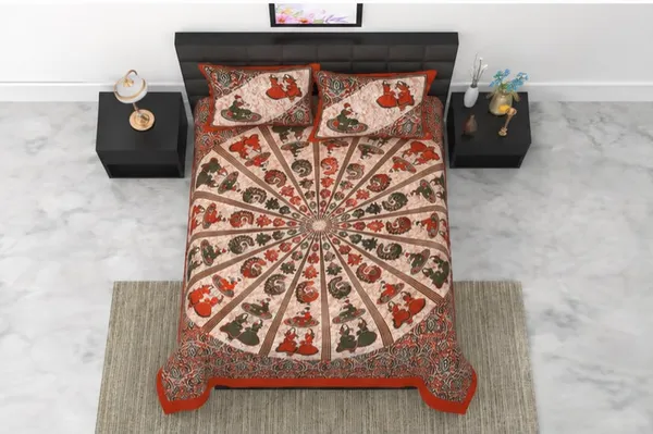 80*90_Inch_Queen_Size,_180_TC,__Premium_Quality_Double_Bed_Bedsheet_With_2_Pillow_Cover(16*24_Inch)