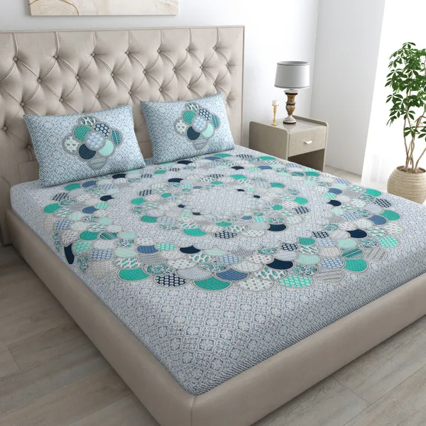 80*90_Inch_Queen_Size,_180_TC,__Premium_Quality_Double_Bed_Bedsheet_With_2_Pillow_Cover(16*24_Inch)