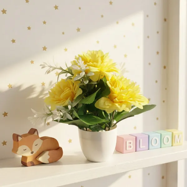 Yellow_Wood_Home_Flower_Pot