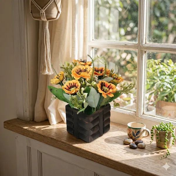 Yellow_Plastic_Home_Flower_Pot