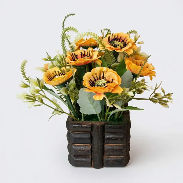 Yellow_Plastic_Home_Flower_Pot