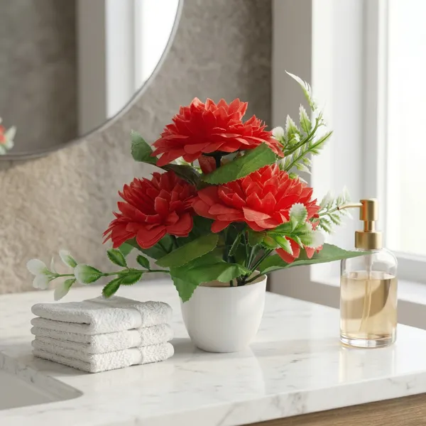 Red_Plastic_Home_Flower_Pot
