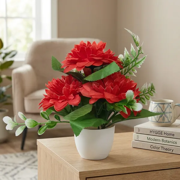 Red_Plastic_Home_Flower_Pot