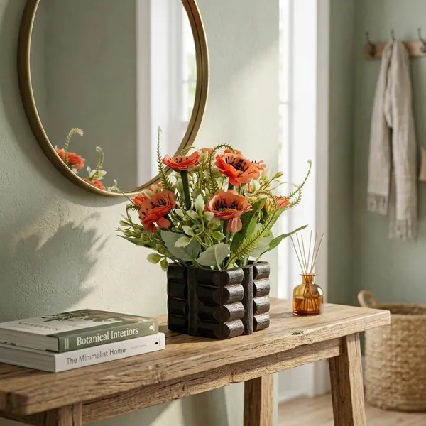 Orange_Wood_Home_Flower_Pot