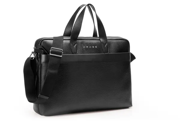 Multi_Fabric_And_Leather_Laptop_Bag