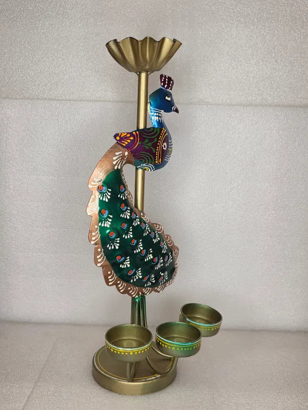 Peacock_Tealight_Candle_Holder