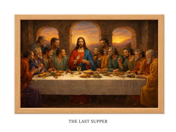 The_Last_Supper_Handcrafted_Wooden_Wall_Frame_|_Premium_Glossy_Christian_Home_Decor_|_Matthew_26:26_Scripture_Artwork_|_12×9_Inch_Religious_Wall_Hanging_|_The_Gifts_Heaven