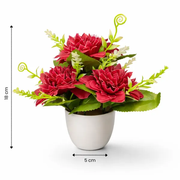 White_Flower_Pot_mahroon