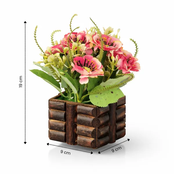 Wodden_Flower_Pot_Dark_pink