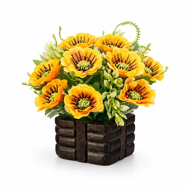 Wodden_Flower_Pot_yellow