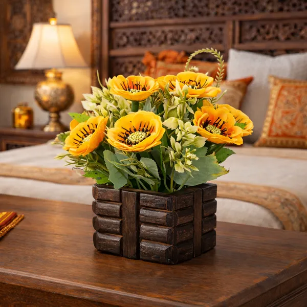 Wodden_Flower_Pot_yellow