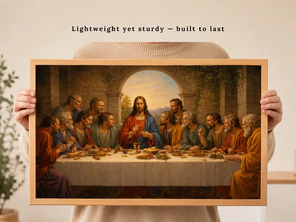 The_Last_Supper_Handcrafted_Wooden_Wall_Frame_|_Premium_Glossy_Christian_Home_Decor_|_Matthew_26:26_Scripture_Artwork_|_12×9_Inch_Religious_Wall_Hanging_|_The_Gifts_Heaven