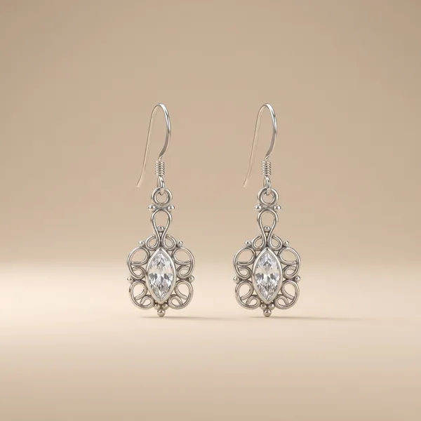 Cubic_Zirconia_Marquise_Scroll_Drop_925_Sterling_Silver_Earrings