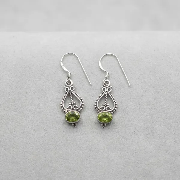 Peridot_Rope_Arch_Drop_925_Sterling_Silver_Earrings