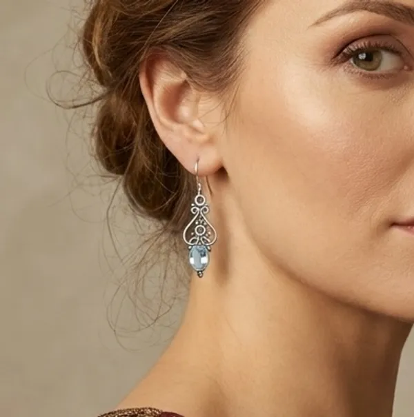 Blue_Topaz_Scroll_Crown_Drop_925_Sterling_Silver_Earrings