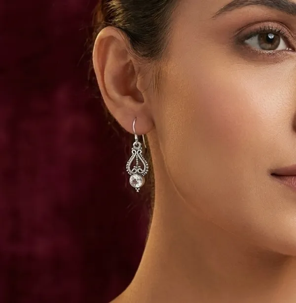 Cubic_Zirconia_Rope_Arch_Drop_925_Sterling_Silver_Earrings