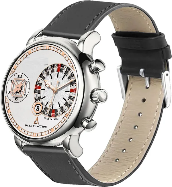 Onir_Leather_Silver_Date_And_Time_Analog_Quartz_For_Men/Boys_Analog_Watch_Analog_Watch_For_Men