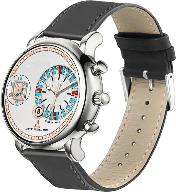 Onir_Leather_Silver_Date_And_Time_Analog_Quartz_For_Men/Boys_Analog_Watch_Analog_Watch_For_Men