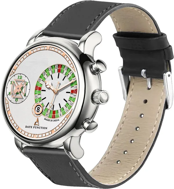 Onir_Leather_Silver_Date_And_Time_Analog_Quartz_For_Men/Boys_Analog_Watch_Analog_Watch_For_Men