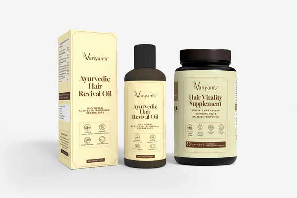 Vanyam_Ayurvedic_Hair_Revival_Oil_Natural_Hair_Growth_Fall_Control_With_Bhringraj_Amla_Jatamansi_100_Ml_And_Hair_Vitality_Supplement_Ayurvedic_Capsules_For_Hair_Growth_Fall_Control_60_Capsules_Combo
