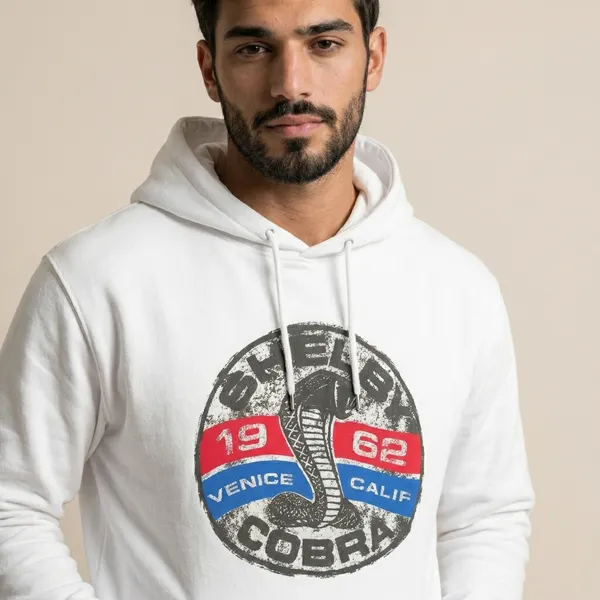 Kairo_Men's_White_Printed_Cobra_Hoodie_Stylish_Casual_Winter_Wear_Sweatshirt_For_Men
