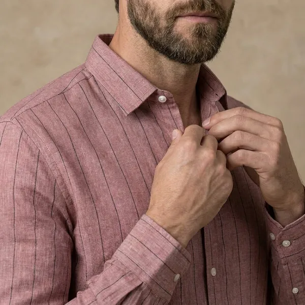 Men's_Textured_Striped_Casual_Shirt