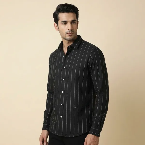 Men_Black_Striped_Casual_Shirt