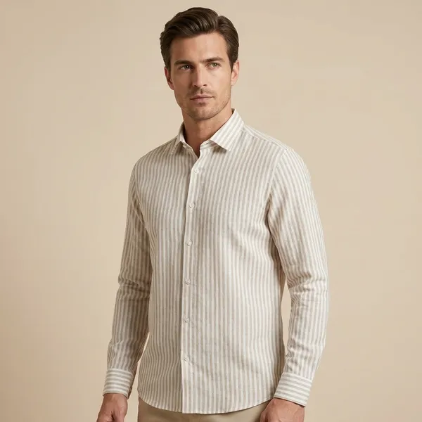 Men's_Off-White_Grey_Striped_Casual_Shirt