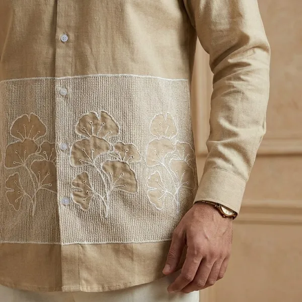 Men's_Slim_Fit_Floral_Panel_Casual_Shirt_(Pack_Of_2)