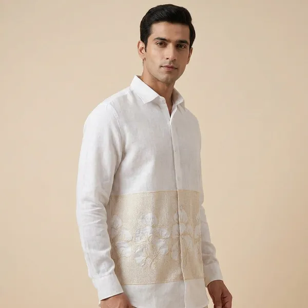 Men's_Slim_Fit_Floral_Panel_Casual_Shirt