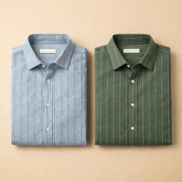 Men_Olive_Green_And_Light_Grey_Striped_Casual_Shirt_(Pack_Of_2)